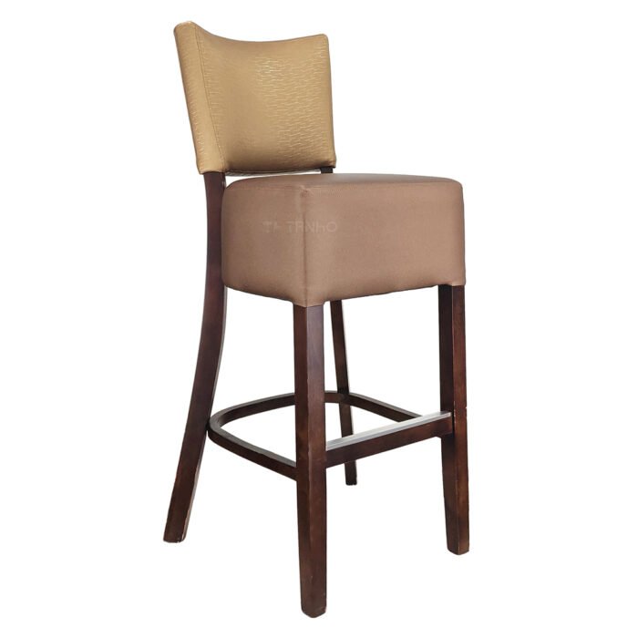 TH-357 Wooden Leather Bar Stools