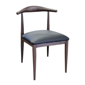 TH-155W Walnut Finish Metal Restaurant Chairs
