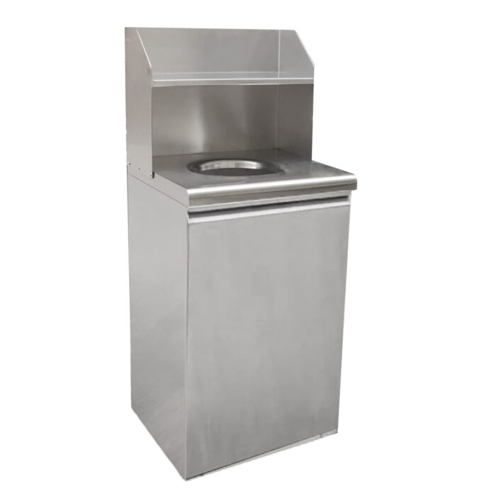 Trash-Can-SS Stainless Steel Trash Receptacle