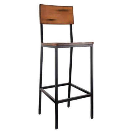 TH-362 Wood and Metal Bar Stools
