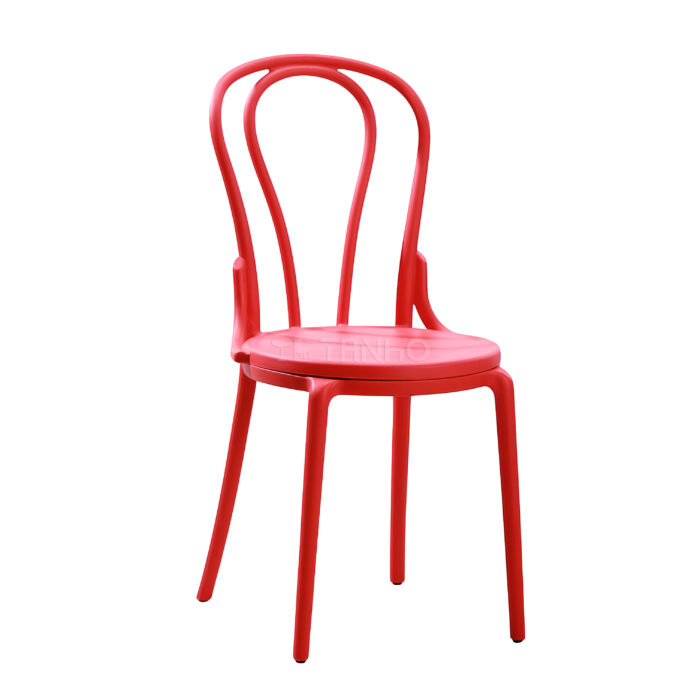 TH-045 Red Plastic Dining Chair