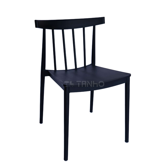 TH-085 Black Plastic Dining Chair