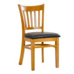 TH-125N Solid Wood Slat Back Restaurant Chairs