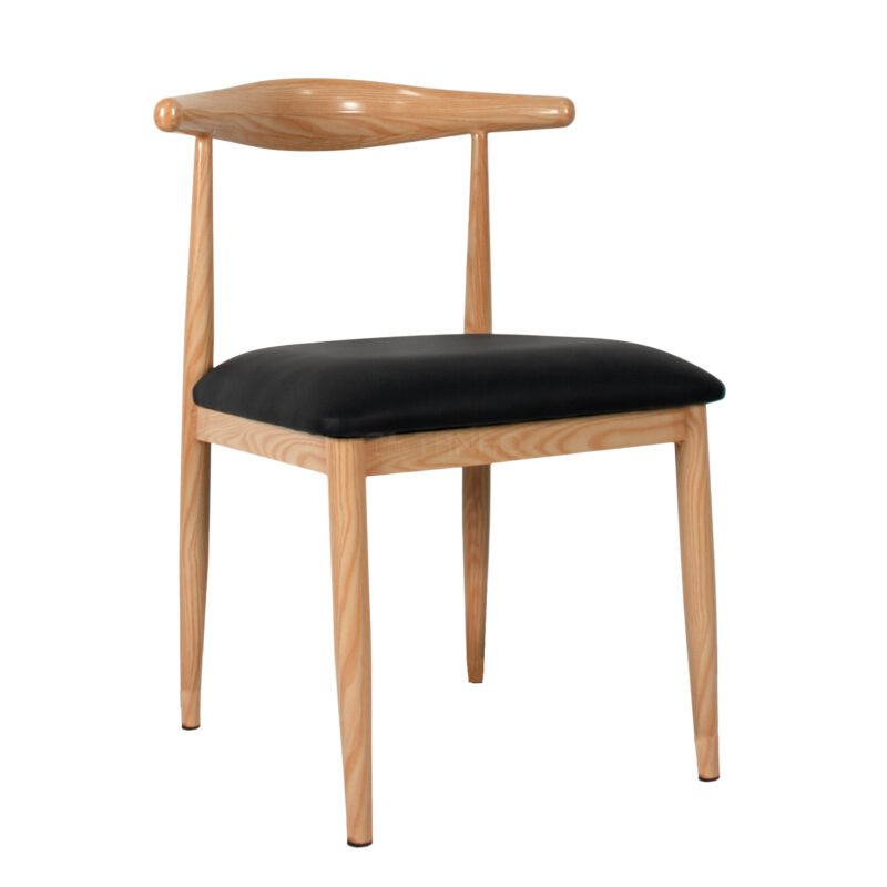 TH-155N Natural Finish Bull Horn Chair