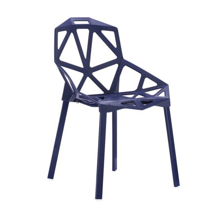 TH-067V Violet Geometric Shape Plastic Chairs