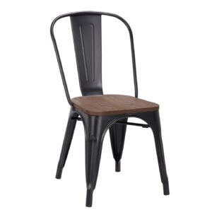 TH-138BW Restaurant Chairs With Wooden Seat