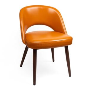 TH-182O Orange Leather Restaurant Chairs