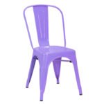 TH-138P Restaurant Metal Purple Tolix Chairs