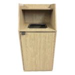 Natural Wood trash cans