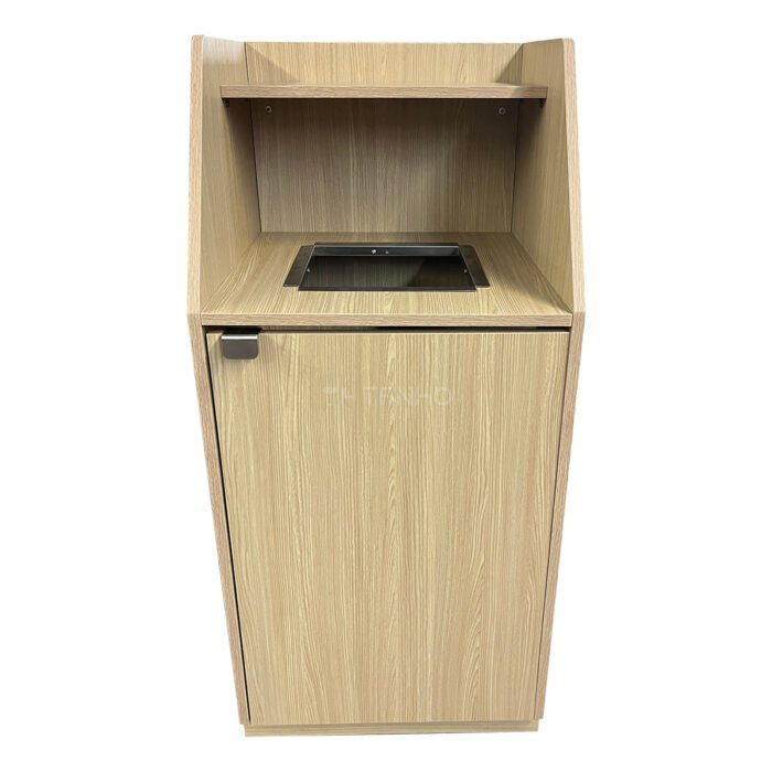 Natural Wood trash cans