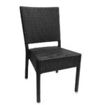 TH-515B Black Rattan Outdoor Chairs