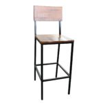 TH-362 Wood and Metal Bar Stools