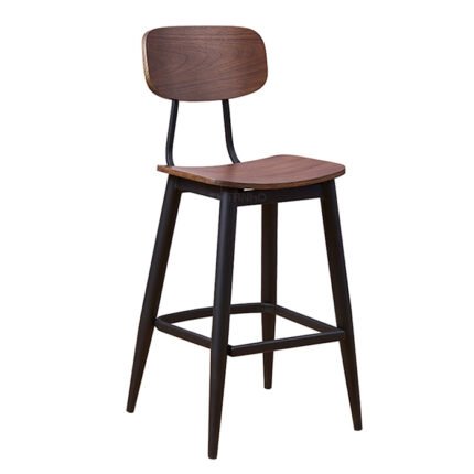 TH-F005 Wood and Iron Bar Stools