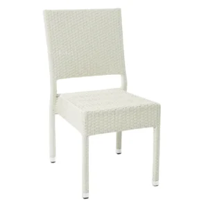 TH-515W White Rattan Outdoor Chairs