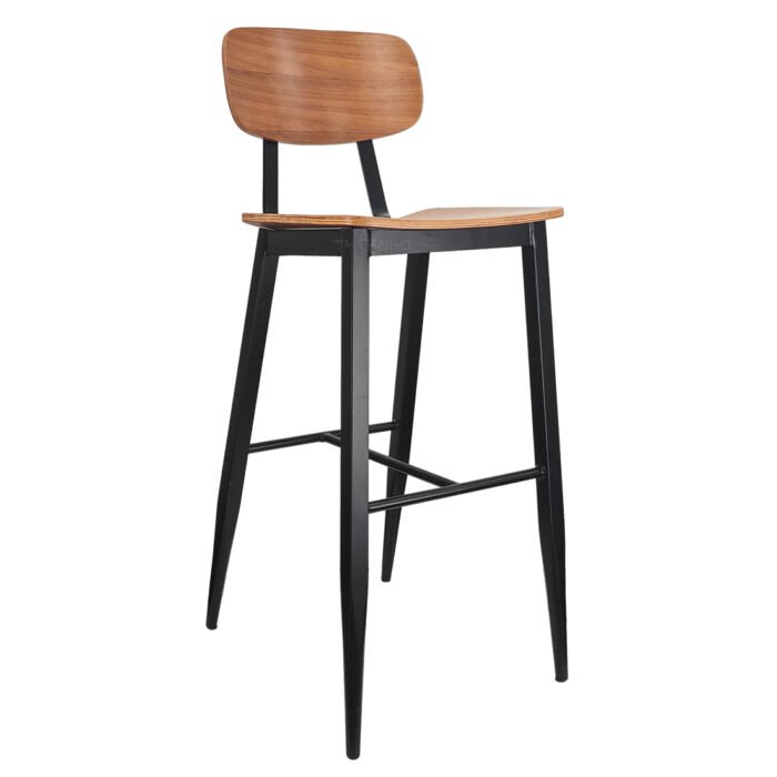 TH-353 Wood and Metal Bar Stools