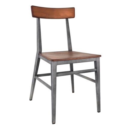 TH-192 Gunmetal Steel Frame Restaurant Chair