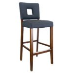 TH-368 Wood and Fabric Bar Stools