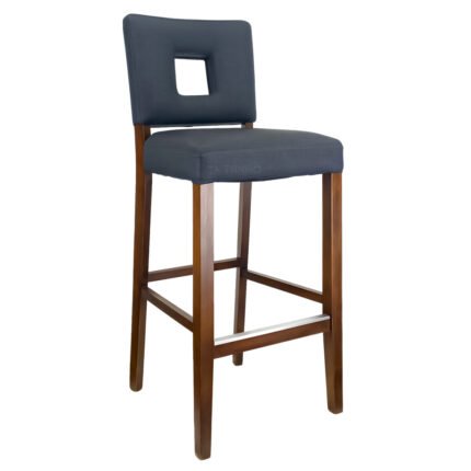 TH-368 Wood and Fabric Bar Stools