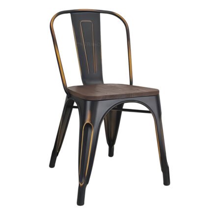 TH-138BW Restaurant Chairs With Wooden Seat