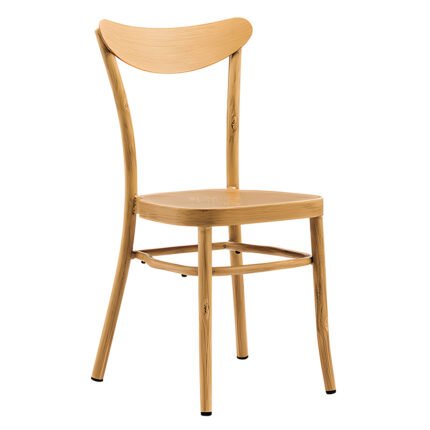 TH-F3318N Wood Finish Metal Restaurant Chairs