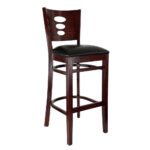 TH-302M Wooden Bar Stools With Backs