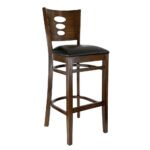 TH-302W Wooden Bar Stools With Backs