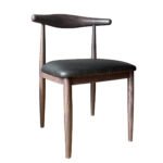 TH-155W Walnut finish Bull Horn Chair