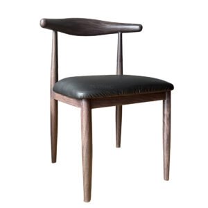 TH-155W Walnut finish Bull Horn Chair